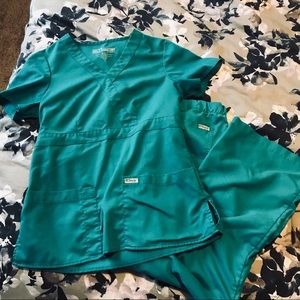 Small Teal Grey’s Anatomy scrub set